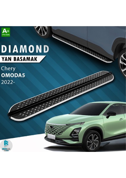 Chery Omoda 5 Dıamond Krom Yan Basamak 2022 Sonrası Uyumlu