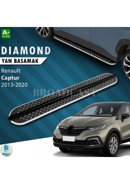Renault Captur Dıamond Krom Yan Basamak 2013-2020 Arası Uyumlu