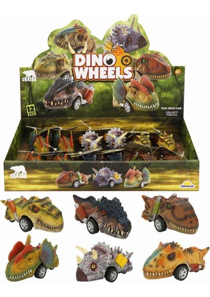 Crazoo Dinozor Çek Bırak Araba
