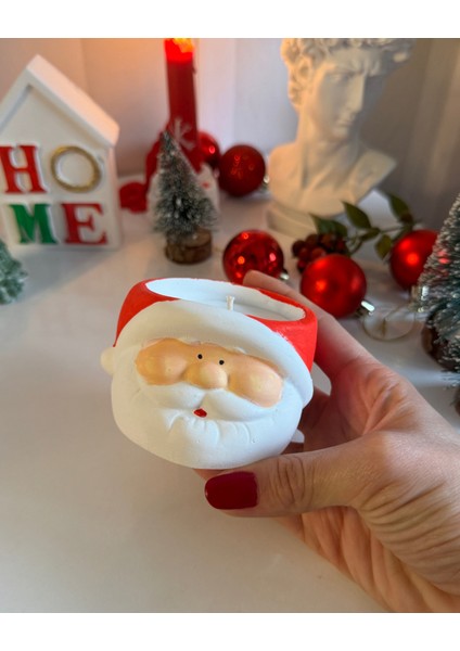 Noel Baba Tasarım Dekor Mum fiyatları