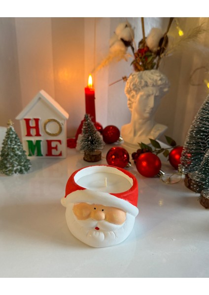 Noel Baba Tasarım Dekor Mum modelleri