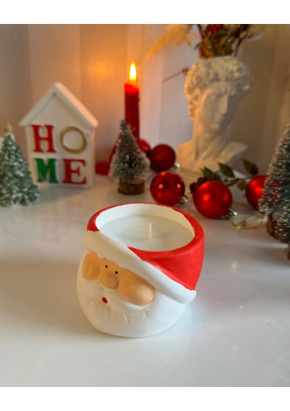 Noel Baba Tasarım Dekor Mum fırsatları