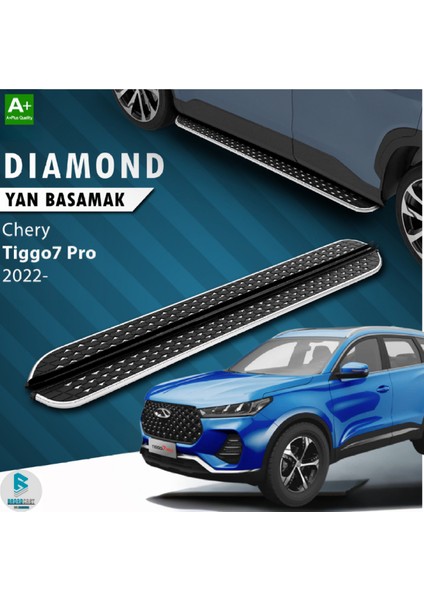 Chery Tiggo 7 Dıamond Krom Yan Basamak 2022 Sonrası Uyumlu