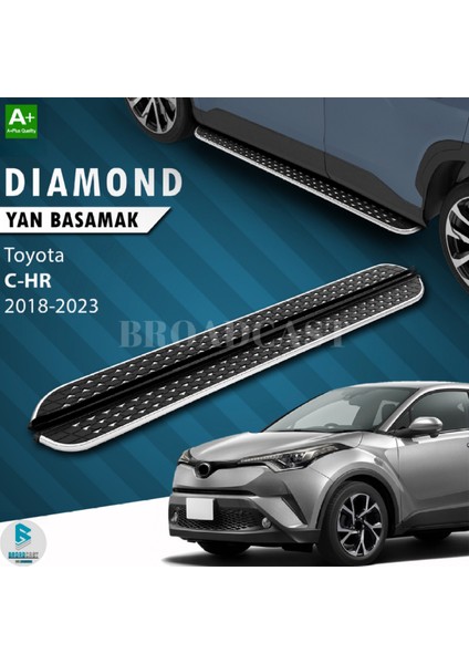 Toyota Ch-R Dıamond Krom Yan Basamak 2018-2023 Arası Uyumlu