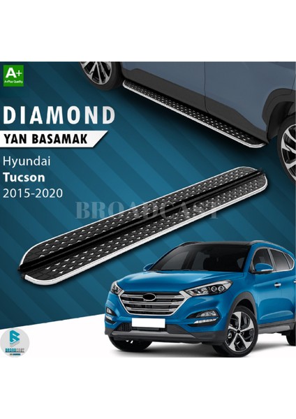 Hyundai Tucson Dıamond Krom Yan Basamak 2015-2020 Arası Uyumlu
