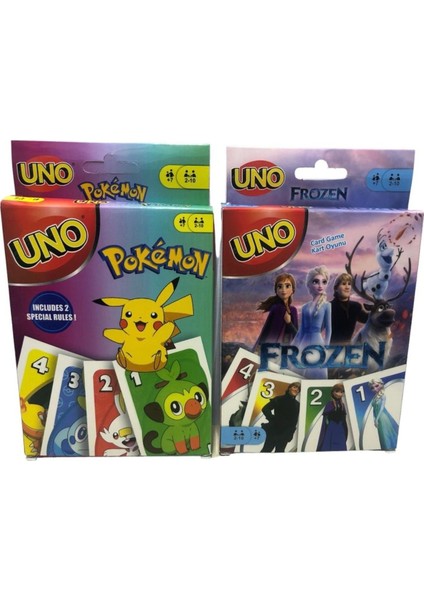 Pokemon Frozen 2li Set Uno Kart