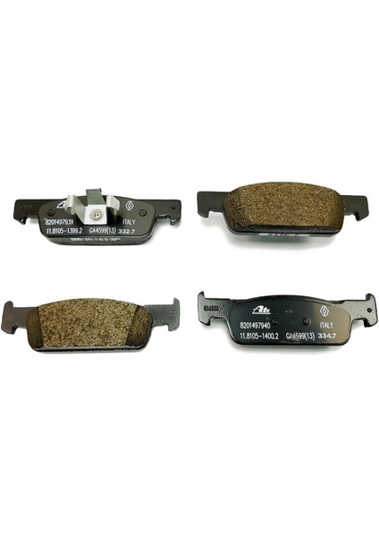 0986494661-ÖN Fren Balatası Renault Clıo Iv 410602581R