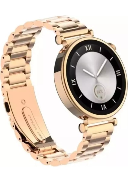 Teko Rw-43 Gerçek Amoled Ekran Android Ios Harmonyos Uyumlu 3 Kordonlu Bileklik Hediyeli Akıllı Saat Gold