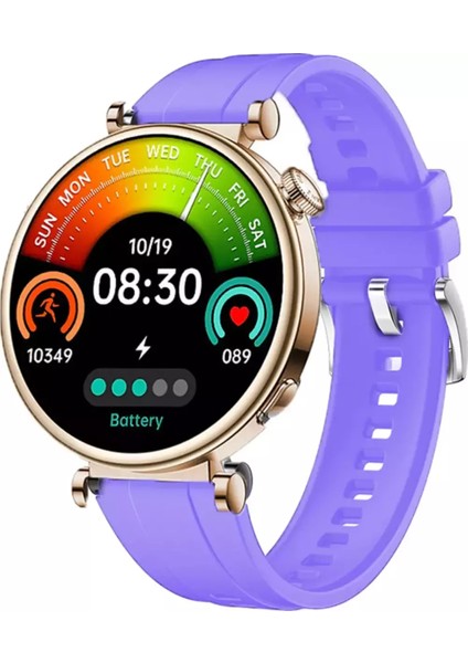 Teko Rw-43 Gerçek Amoled Ekran Android Ios Harmonyos Uyumlu 3 Kordonlu Bileklik Hediyeli Akıllı Saat Gold