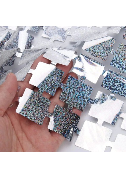 Ekstra Metalize Gümüş Renk Disko Dikdörtgen Kesim Kapı Perdesi Dekorasyon 1x2 Metre fiyatları