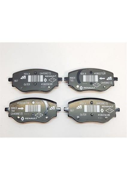 0986460063-ÖN Fren Balatası Renault Clıo V 1.0 Sce 1.0 Tce 1.5 Dcı 410608885R fiyatları