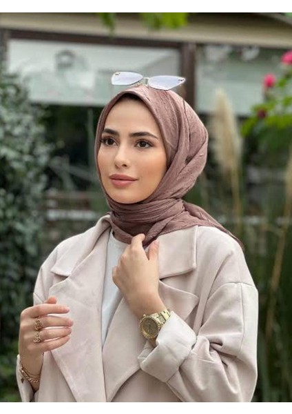 Bambu Kraş Eşarp (Tesettür Giyim, %100 Pamuk, Hafif, Rahat, Şık, Yüksek Kalite, Uygun Fiyat, Hijab, Shawl, Scarf, Lux, Original)