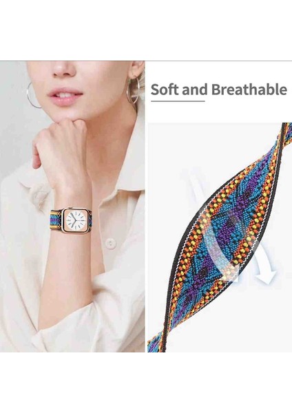 Apple Watch Seri 10-42 mm 9 8 7 6 Se 5 4 3 2 1 38-40-41 mm Elastik Rahat Kordon fırsatları