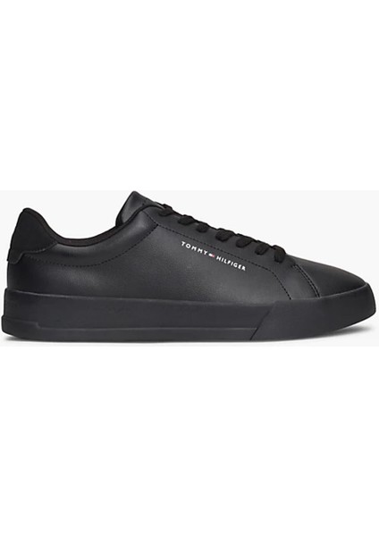 Erkek Pebble Grain Court Sneaker - Siyah fiyatları