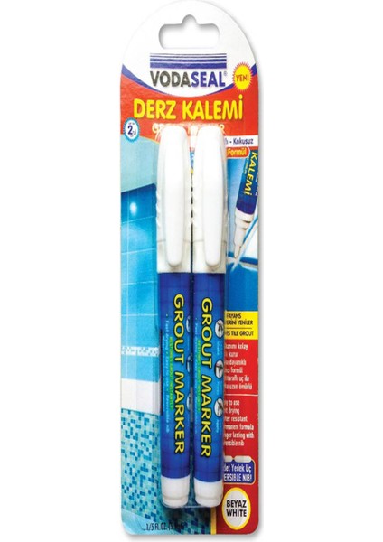 2'li Derz Kalemi Beyaz Nm 0208