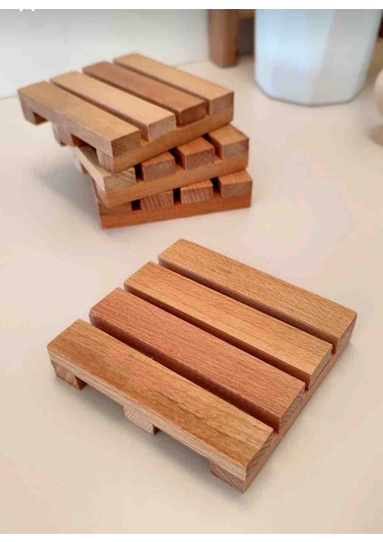 Doğal Ahşap Dekoratif Bardak Kupa Fincan Altlığı 4 Lü Set modelleri