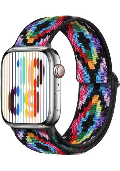 Apple Watch Seri 10-42 mm 9 8 7 6 Se 5 4 3 2 1 38-40-41 mm Elastik Rahat Kordon