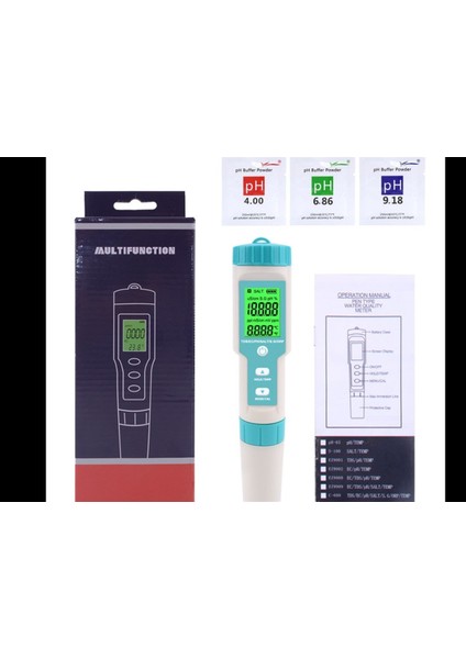 7in1 Ph/tds/ec/orp/deniz Suyu Ağırlık/tuzluluk/sıcaklık C-600 Ph Ölçer Su Kalitesi Monitörü fiyatları