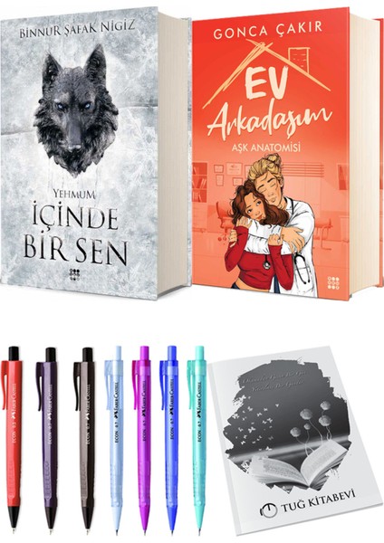 Ev Arkadaşım Aşk Anatomisi ve İçinde Bir Sen 1 Engerek (Ciltli) 2'li Set - Kalem