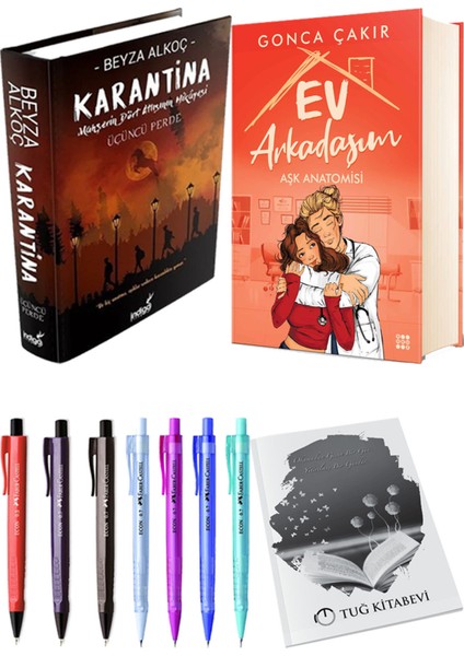 Ev Arkadaşım Aşk Anatomisi ve Karantina 3 (Ciltli) 2'li Set - Kalem