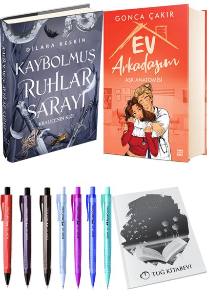 Ev Arkadaşım Aşk Anatomisi Ciltli ve Kaybolmuş Ruhlar Sarayı 1 Ciltli Dilara Keskin 2'li Set