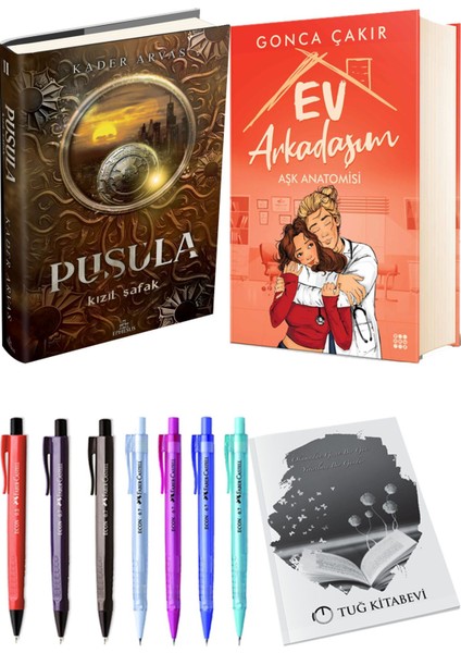 Ev Arkadaşım Aşk Anatomisi ve Pusula 2 Kızıl Şafak (Ciltli) 2'li Set - Kalem