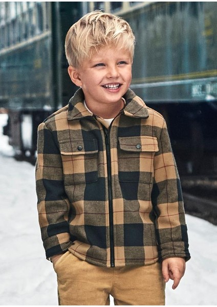 Ekose Erkek Çocuk Mont 4462 3/9 Yaş modelleri