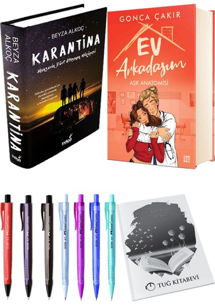 Ev Arkadaşım Aşk Anatomisi ve Karantina 1 (Ciltli) 2'li Set - Kalem
