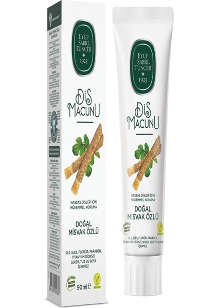 Tuncer 90ML Doğal Misvak Özlü Diş Macunu