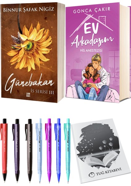 Ev Arkadaşım His Anestezisi ve İs Serisi 3 Günebakan (Ciltli) 2'li Set - Kalem