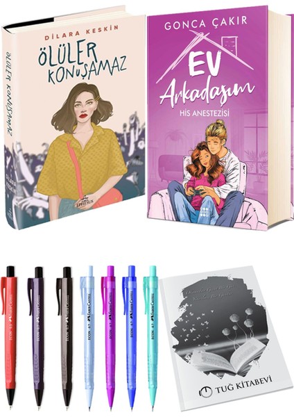 Ev Arkadaşım His Anestezisi ve Ölüler Konuşamaz (Ciltli) 2'li Set - Kalem
