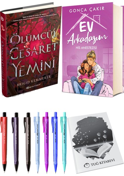 Ev Arkadaşım His Anestezisi ve Ölümcül Cesaret Yemini (Ciltli) 2'li Set - Kalem