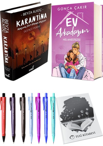 Ev Arkadaşım His Anestezisi ve Karantina 3 (Ciltli) 2'li Set - Kalem