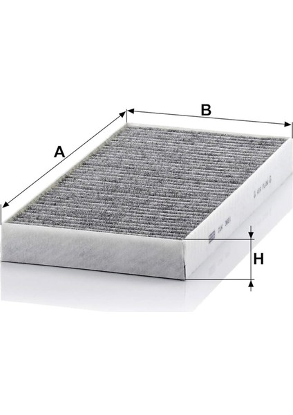 Fıltron K 1093-POLEN FİLTRESİ C2 03>C3 02>C4 04>P307 00>P308 07> 1.4-1.4 16V-1.6 16V-1.6HDI-2.0HDI -6447.NT