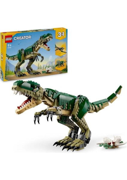 626 Parça Creator 3ü 1 Arada T. Rex Dinozor Modeli Yapım Seti - Mavi Su Dünyası