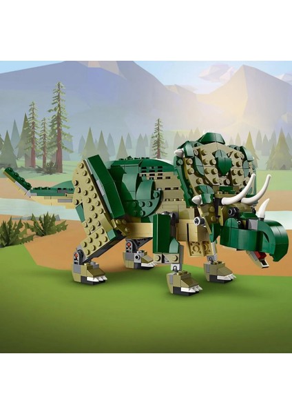 626 Parça Creator 3ü 1 Arada T. Rex Dinozor Modeli Yapım Seti - Mavi Su Dünyası