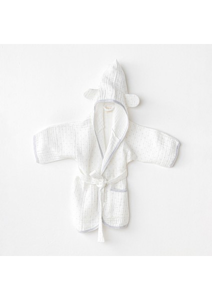 AC24723 Bathrobe Wawa Boys Bebek Bornoz White