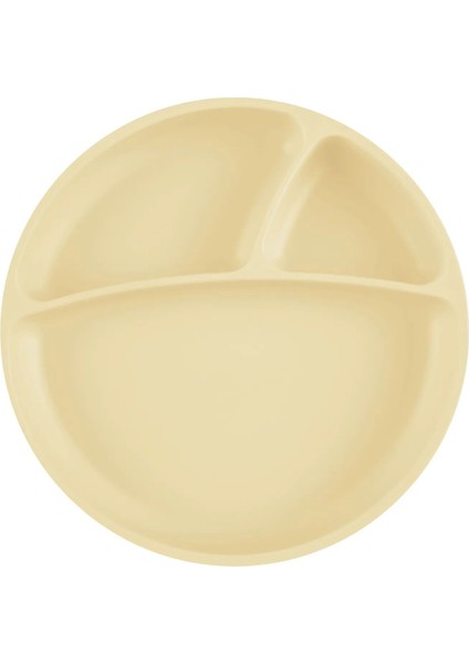Porsiyon Vakum Tabanlı Silikon Tabak Mellow Yellow