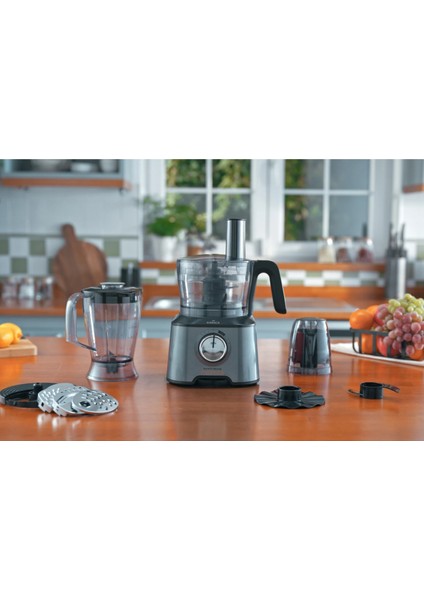 10 In 1 Çok Amaçlı Mutfak Robotu | 2000W Güçlü Motor Performansı | 4 Kanatlı Doğrayıcı | 1,5lt Geniş Hazne + Onerous Mutfak Tartısı Hediye