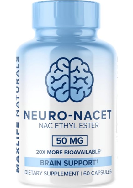 Maxlife Naturals Neuro Nacet N-Acetyl Cysteine 60 Capsul