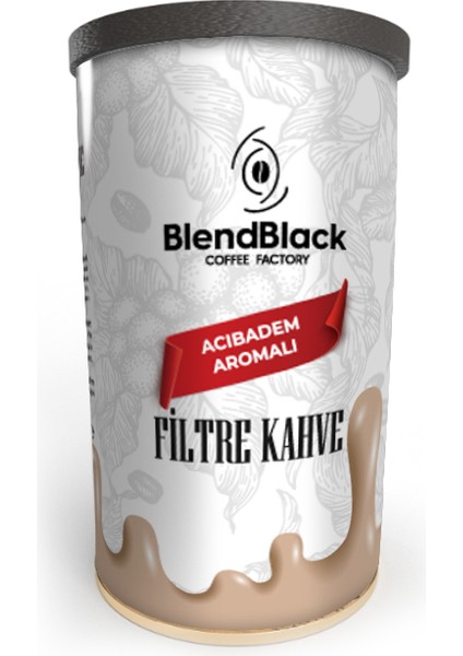 Acıbadem Aromalı Filtre Kahve Teneke Kutu 250 gr