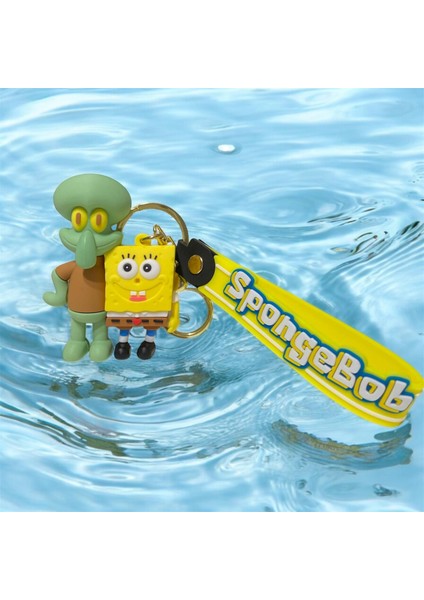 Sünger Bob Figürlü Anahtarlık Çanta Süsü modelleri