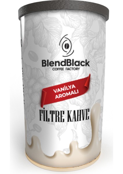 Vanilya Aromalı Filtre Kahve Teneke Kutu 250 gr