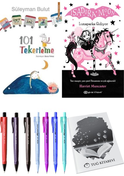 Isadora Moon 7 Lunaparka Gidiyor ve 101 Tekerleme 2'li Set - Kalem