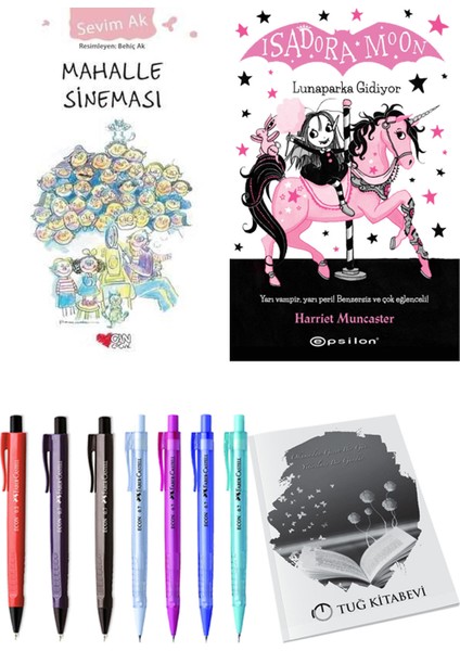 Isadora Moon 7 Lunaparka Gidiyor ve Mahalle Sineması 2'li Set - Kalem