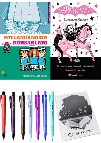 Isadora Moon 7 Lunaparka Gidiyor ve Patlamış Mısır Korsanları 2'li Set - Kalem