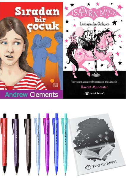 Isadora Moon 7 Lunaparka Gidiyor ve Sıradan Bir Çocuk 2'li Set - Kalem