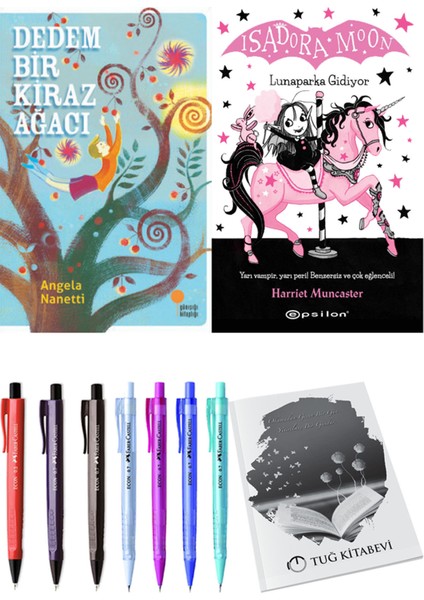 Isadora Moon 7 Lunaparka Gidiyor ve Dedem Bir Kiraz Ağacı 2'li Set - Kalem