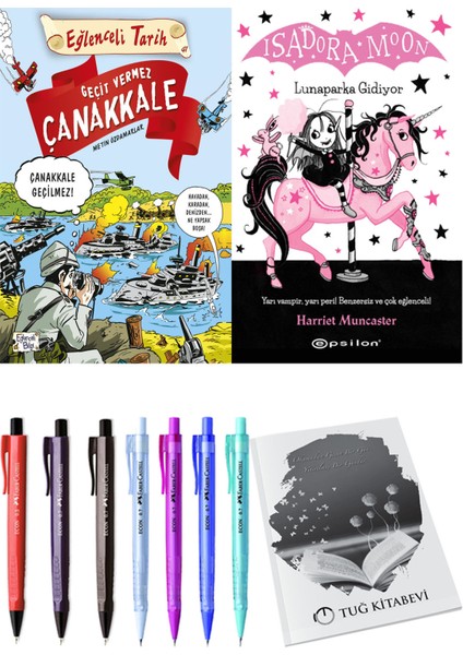 Isadora Moon 7 Lunaparka Gidiyor ve Geçit Vermez Çanakkale 2'li Set - Kalem