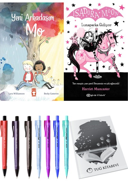 Isadora Moon 7 Lunaparka Gidiyor ve Yeni Arkadaşım Mo 2'li Set - Kalem